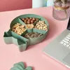 Plates Cute Candy Box Plastic Compartment With Lid Nut Creative Home Living Room Large Capacity Snack Acrylic Organizer