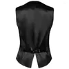 Men's Vests Gothic Men Vest Medieval Renaissance Short Halloween Costume V-neck Retro Cosplay Stage Waistcoat Party Victorian Cloth