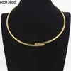 Fashion Luxury necklace designer jewelry big nail shape chains necklaces for women and mens party Gold Platinum jewellery