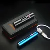 Touch Induktion Mini Pulse Windproof Double Arc Lighter Rechargeble LED Display Powortable Cigarett Lighter Men's Gadgets