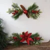 Decorative Flowers Simulation Red Fruit Pine Cones Wall Mount Decorations Festive Supplies Po Prop Home Party Hanging