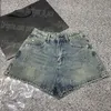 Sexy Women Denim Shorts Elastyczne talia dżinsy luksusowe mini krótkie dżinsy swobodne dzienne letnie szorty uliczne w stylu ulicznym