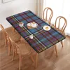 Tableau à table rectangulaire imperméable moderne moderne tartan Plaid Cover Geométrique Gingham de 4ft Couche pour pique-nique