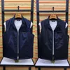 23176 Men's Autumn and Winter New Product Stand Up Collar Double Sided Wearing Vest Canshoulder Comfortable High Quality Fashion Versatile and Handsome