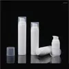 Garrafas de armazenamento 30 ml de plástico branca Bomba de garrafa sem ar essência Toner Balance Loção/Emulsão/Fundação/Embalagem Cosmética Sérica