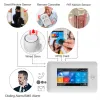 Kits PGST 433MHz All Touch Screen Wireless WiFi GSM RFID Card Burglar Alarm System Smart Home Security Diy Alarm Tuya Smart Life