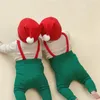 Baby Boys Girls Christmas Cosplay Rompers Vêtements nouveau-nés brun rouges avec Body pour enfants à sauts pour les bébés pour les bébés