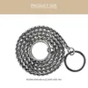 Dog Collars Stainless Steel Chain Choke Collar Dogs Decor Tool Lead Leading Outdoor Decoration Metal Coil