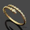 Bangle Tennis Love projektant biżuterii Diamond Piękny wąż sier Rose Gold Jewellery Copper Party Wedding Charm dziewczyna węża bransoletka