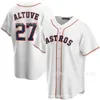 Football Jerseys Carrier Baseball Uniform Astros 27 Altuve 3#44 Alvarez Short Sleeved