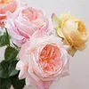 Fiori decorativi artificiali touch rose simulazione decorazione per matrimoni floreali austin juliet rosa arancione rosa ramo dell'ufficio