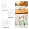 Jarrones Tubo de ensayo Flores de escritorio transparente Terrario de plantador combinado libremente para el adorno de la casa del gabinete