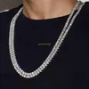 Pass Diamond Tester Gold plattiert 5 mm Moissanit Tennis Halskette aus rundum brillante Schnitt 925 Silbertennisverbindungskette