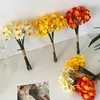 Decorative Flowers 6pcs Artificial Narcissus Flower Bouquet Home Garden Room Desktop Fake Decoration Wedding Festival Party Daffodil Decor