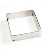 Baking Tools Stainless Steel Square Mousse Cake Moulds Fondant Decorating Slicer Cutter DIY