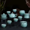 Teaware set porslin komplett te -set cup infuser keramisk ceremonin keramik maker party conunto de cha gåva wsw35xp