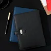 Capa 6 Agenda Organizador Playery Planner Ring Leather 23x17cm Notebook School Leaf Binder Office Loose Clip-On