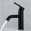 Bathroom Sink Faucets 1PC 304 Stainless Steel Plating/Baking Paint Basin Faucet Cabinet Spivel Mouth And Cold Water Tap Deck Moun