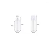 Opslagflessen (100 stcs/perceel) 30 ml lege witte huisdier cosmetische container met persdop 1oz reismaat plastic schijf top