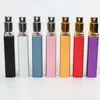 Bouteilles de rangement 12 ml mini-bouteille de recharge de parfum métallique portable 7 Couleurs Verre hommes femmes Travel Pocket Perfumer Atomizer Spray