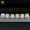 925 Sterling Silver Diamond Fine Jewelry Hiphop Stud Luxury Women Men Real Gold Cover Iced Out VVS Moissanite Oorrings