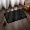 Carpets Black Coral Velvet Stone Imprimer Couleur solide Colorat Toilet Toilet Absorbant Foot Tap Porche Balcon Mat à sol Tapis