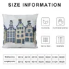 Pillow Dutch Delft Blue House Throw Ornamental Cusions Cover Couch Pillows Plaid Sofa