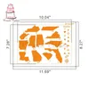 Moules à cuisson Arrivée 4 PCS / Set Carte Gake Pochics for Walls Painting BackoSing DIY Craft Paper Carte Template