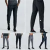 2024 Jogger Long Pants Designer Mens Sport Yoga Outfit Outdoor City Sweat Yogo Gym Pockets LL Sweatpants Trousers Mens Casual Elastic Waist Fiess LU