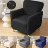 Chair Covers WaterRepellent Armchair Slipcover For LIving Room Elastic Spandex Square Tub Single Sofa Sover Bedroom Office Bar Counter