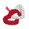 Fleurs décoratives 67JB Double couronne de cœur en forme de coeur décorations d'ornement pour la Saint-Valentin