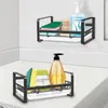 Kitchen Storage Sponge Holder Sink Caddy Rack Stand Cleaning With Tray Organizer Drai Soap 1PCS Brush A2L6