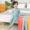 Autumn Winter Baby Baby Termal Sears Sets infantil Baby Boy Girl Strall Sleepwear Sleepwen Pajamas trajes Topspants Kids 240329