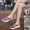 Slippers Vintage Anti-slip Casual vrouwen Wedge Ademende diabetische zomersandalen vrouwelijk platform retro schoenen