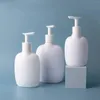 Garrafas de armazenamento 200/300/500ml White Dish Soap Bottle Kitchen Dispenser Recarregável Banheiro Hand Shampoo Gel Press