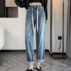 Jeans femminile vintage harlan papà pantaloni lavabili in denim in denim alto in vita alto marchio dritto marchio arrivo a quattro stagioni donne