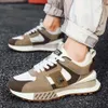 Sport Top New Comfy Herren Vintage Color Block Sneakers - Nicht -Schlupf -Schnürschuhe für Outdoor -Aktivitäten im Freien