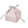 Opakowanie na prezenty 10pcs/Lot Dot Candy Pudełko Opakowanie papierowy na przyjęcie urodzinowe Walentynki dekoracje