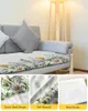 Chair Covers Spring Daisy Lavender Eucalyptus Flower Seat Cushion Cover Sofa Protector Stretch Washable Removable Slipcovers