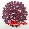 Decorative Flowers (100Pcs/pack) 10 10mm Fresh Pink Ribbon Small Size Satin Craft Festive Party Decoration