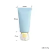 Speicherflaschen 12pcs/Los 50 ml/g blau Plastikweiche Flasche Squeeze Röhrelotion Creme Verpackung leerer kosmetischer Behälter