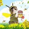 Hondenkleding huisdierproducten Little Bee Cat Clothing Supplies Herfst en Winter Plove Cartoon Accessories