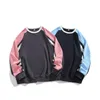 Heren Hoodies Hip Hop -pullovers High Street Casual sweatshirts Kleding voor mannen en vrouwen Jeugdpaar Spring dun ondergoed gesplitst