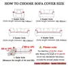 Pokrywa krzesła Nordic Flowers Sofa Cover Cover Stretch Couch Slipcovery z pralką meble spandeksu do wystroju salonu