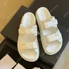 designer sandaler tofflor designer kvinnor glider plattform sandaler pappa sandaler sommar sandale skor klassisk varumärke casual kvinna toffel verklig läder toppkvalitet 10a