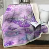 毛布3Dスネークと花のパターンシェルパフランネルブランケットソフトウォームベッドソファカバーぬいぐるみキルトホームベッドルーム装飾