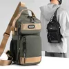 Fashion Man Pequeño bolso de pecho de pecho Cross Fanny Handal Pack Handbag Mass Outdoor Cuello Crossbody Bolsas de gimnasia 240403