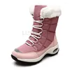 Boots Femmes Snow Cotton Chaussures Pu épais THEUR NON SLOP ROND FORME FLAT PLAT LA TIGLE GANG HIGH