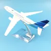 16 cm aluminiowy metal Air Garuda Indonesia Airlines Airbus 330 A330 samolot samolot samolot Model W Stand Craft Gift Collection 240328
