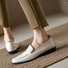 Casual Shoes MoonMeek 2024 Size 34-40 Genuine Leather Loafers Flats Woman Ladies Concise Dress Slip On Solid